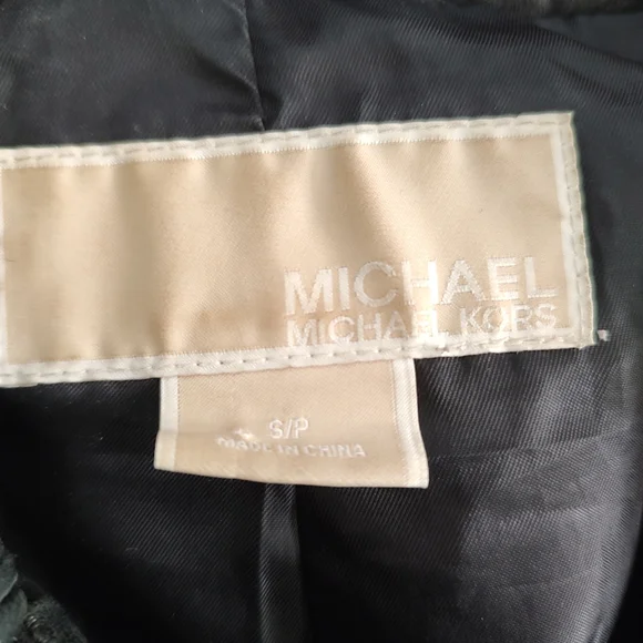 Michael Kors studded leather moto jacket S small EUC - Picture 3 of 8